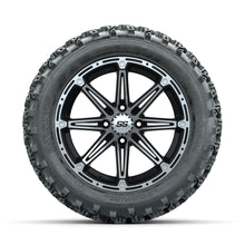 GTW Element Machined/Black 14 in Wheels with 23x10.00-14 Rogue All Terrain Tires  Full Set