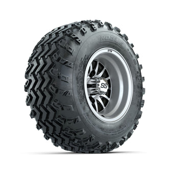 GTW Medusa Machined/Black 10 in Wheels with 20x10.00-10 Rogue All Terrain Tires  Full Set