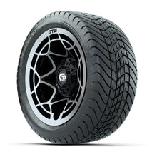 GTW Nexus Gloss Black 12 in Wheels with 215/35-12 Mamba Street Tires  Full Set