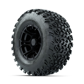 GTW Spyder Matte Black 10 in Wheels with 20x10-10 Duro Desert All Terrain Tires  Full Set