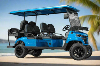 2025 VIBE EV - EV6  Ocean Breeze Blue 6 Passenger Street Legal Golf Cart Vibe EV 