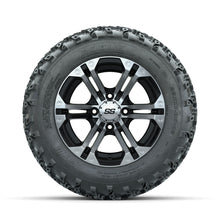 GTW Specter Machined/Black 12 in Wheels with 22x11.00-12 Rogue All Terrain Tires  Full Set