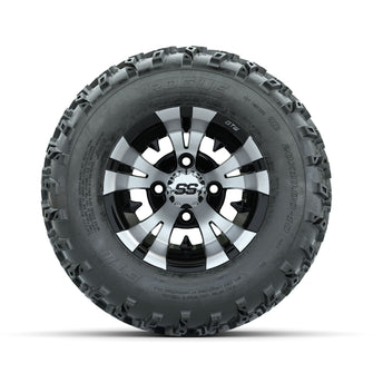 GTW Vampire Machined/Black 10 in Wheels with 20x10.00-10 Rogue All Terrain Tires  Full Set