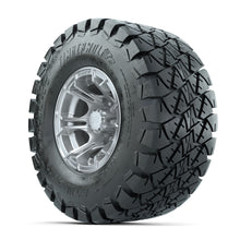 GTW Spyder Silver Brush 10 in Wheels with 22x10-10 Timberwolf All Terrain Tires  Full Set