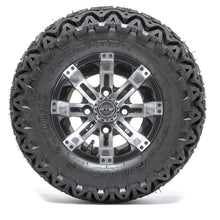 GTW Tempest Black and Machined Wheels with 20in Predator A-T Tires - 10 Inch