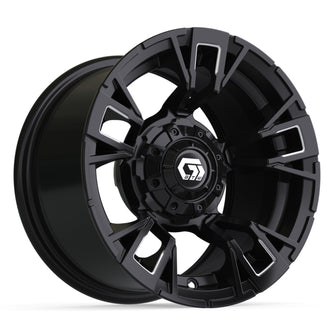 12" GTW Vandal Matte Black with Machined Accents Wheel