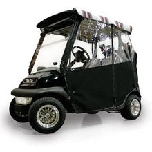 Club Car Precedent - Red Dot 3-Sided Black with Burgundy Black and White Over-The-Top Soft Enclosure