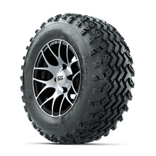 GTW Pursuit Machined/Black 12 in Wheels with 23x10.00-12 Rogue All Terrain Tires – Full Set