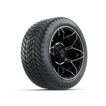 Set of (4) 12 in GTW Stellar Machined & Black Wheels with 215/35-12 Mamba Street Tires