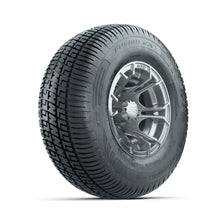 GTW Spyder Silver Brush 10 in Wheels with 205/65-R10 Fusion SR Steel Belted Radial Tires  Full Set