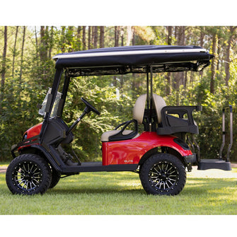 RedDot EZGO Express S4 Elite with 80” Non Modular Top White 3-Sided Track Style Vinyl Enclosure (Years 2023-Up)