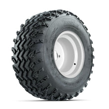 GTW Steel White 3:5 Offset 10 in Wheels with 22x11.00-10 Rogue All Terrain Tires – Full Set