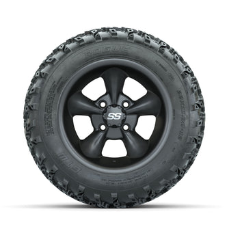 GTW Godfather Matte Grey 12 in Wheels with 22x11.00-12 Rogue All Terrain Tires  Full Set