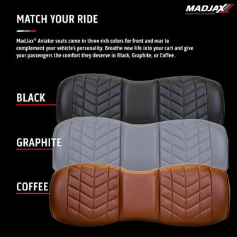 ​MadJax Aviator Genesis 250/300 Graphite Rear Seat Cushions