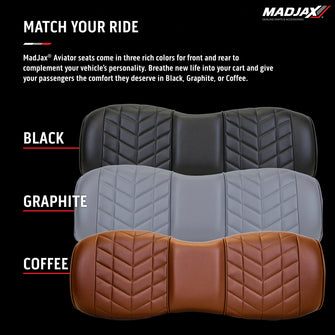 ãMadJax Aviator Genesis 250/300 Graphite Rear Seat Cushions