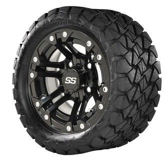 GTW Specter Matte Black Wheels with 22in Timberwolf Mud Tires - 10 Inch