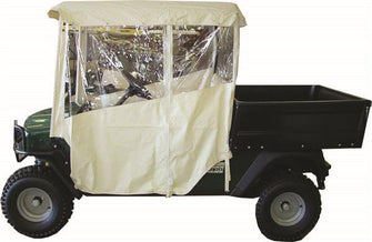 RedDot EZGO ST350/Workhorse 2-Passenger White 3-Sided Over-The-Top Vinyl Enclosure