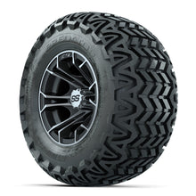 GTW Spyder Machined/Matte Grey 10 in Wheels with 20x10-10 Predator All Terrain Tires  Full Set