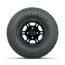 GTW Spyder Matte Black 10 in Wheels with 205/65-10 Kenda Load Star Street Tires  Full Set