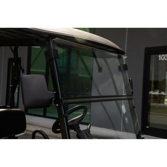 RedDot EZGO RXV Clear Folding 3/16" Windshield with Rubber Trim (Years 2024-Up)