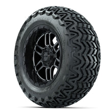 Set of (4) 14 in GTW Titan Machined & Black Wheels with 23x10-14 Predator All-Terrain Tires