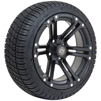 Set of (4) 14" GTW Matte Black Specter Wheels On Lo-Pro Tires