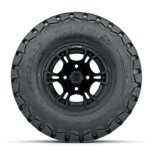 GTW Spyder Matte Black 10 in Wheels with 22x10-10 Timberwolf All Terrain Tires – Full Set