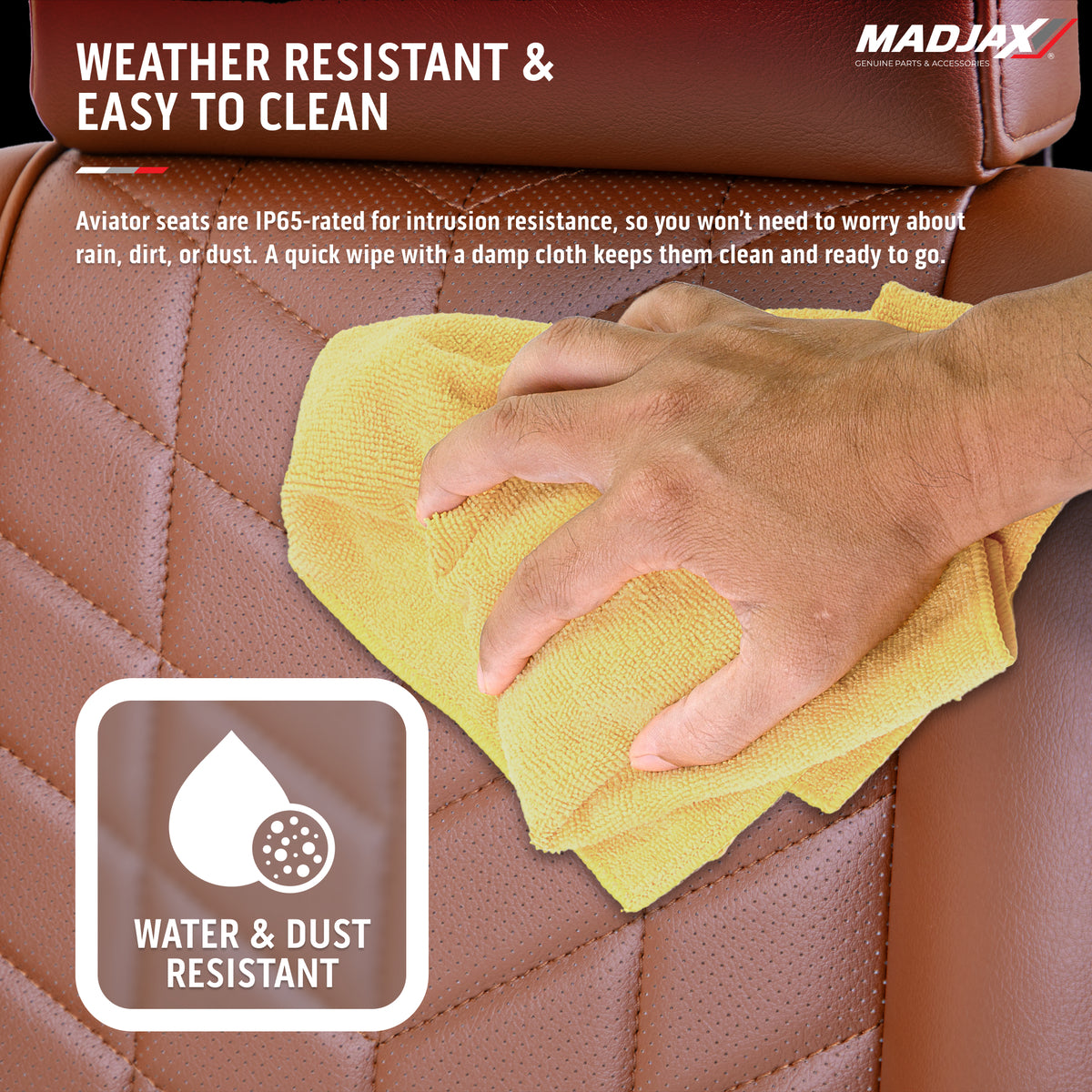MadJax Aviator EZGO TXT/RXV & MadJax XSeries Graphite Front Seat Cushions