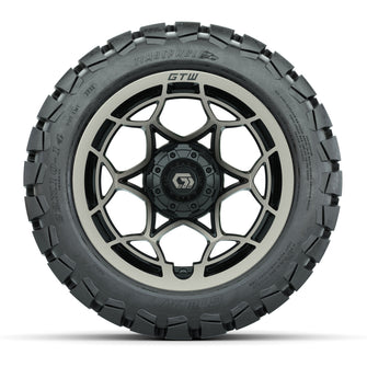 GTW Nexus Gloss Black/Bronze 14 in Wheels with 22x10-14 Timberwolf All-Terrain Tires  Full Set