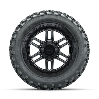 GTW Titan Machined/Black 14 in Wheels with 23x10.00-14 Rogue All Terrain Tires – Full Set