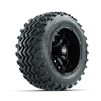 GTW Storm Trooper Black 10 in Wheels with 18x9.50-10 Rogue All Terrain Tires  Full Set