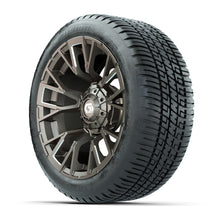 GTW Vandal Satin Bronze/Machined 14 in Wheels with 205/30-14 Fusion Street Tires  Full Set