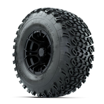 GTW Spyder Matte Black 10 in Wheels with 22x11-10 Duro Desert All Terrain Tires – Full Set