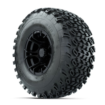 GTW Spyder Matte Black 10 in Wheels with 22x11-10 Duro Desert All Terrain Tires  Full Set