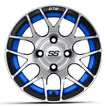 12" GTW Pursuit Blue with Machined Accents Wheel