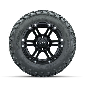 GTW Specter Matte Black 12 in Wheels with 22x11.00-12 Rogue All Terrain Tires  Full Set