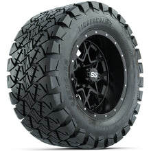 Set of (4) 12 in GTW Vortex Wheels with 22x10-12 GTW Timberwolf All-Terrain Tires