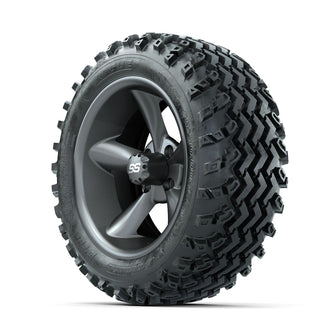 GTW Godfather Matte Grey 14 in Wheels with 23x10.00-14 Rogue All Terrain Tires  Full Set