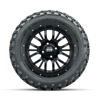 GTW Diesel Matte Black 14 in Wheels with 23x10.00-14 Rogue All Terrain Tires  Full Set