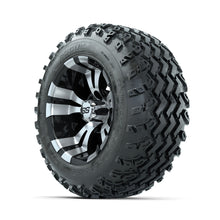 GTW Vampire Machined/Black 12 in Wheels with 22x11.00-12 Rogue All Terrain Tires  Full Set