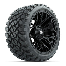 Set of (4) 15 in GTW® Stellar Black Wheels with 23x10-R15 Nomad All-Terrain Tires