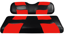 MadJax Riptide Black/Red Two-Tone EZGO TXT & RXV Front Seat Covers