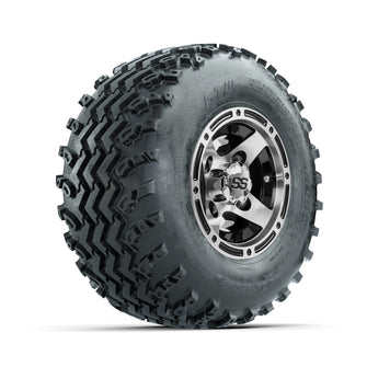 GTW Ranger Machined/Black 8 in Wheels with 18x9.50-8 Rogue All Terrain Tires  Full Set