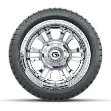 GTW Shogun Chrome 12 in Wheels with 215/35-12 Mamba Street Tires  Full Set