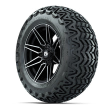 GTW Stealth Gloss Black/Machined 14 in Wheels with 23x10-14 Predator All-Terrain Tires  Full Set