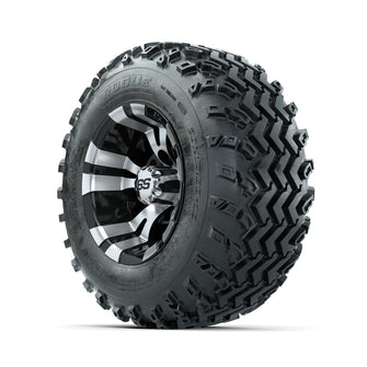 GTW Vampire Machined/Black 10 in Wheels with 20x10.00-10 Rogue All Terrain Tires  Full Set