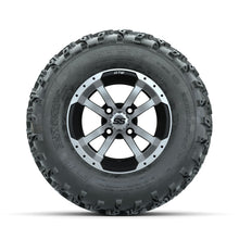 GTW Storm Trooper Machined/Black 10 in Wheels with 20x10.00-10 Rogue All Terrain Tires  Full Set