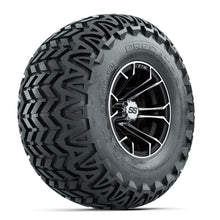 GTW Spyder Machined/Black 10 in Wheels with 22x11-10 Predator All Terrain Tires – Full Set