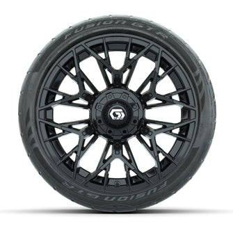 Set of (4) 15 in GTW Stellar Black Wheels with 215/40-R15 Fusion GTR Street Tires