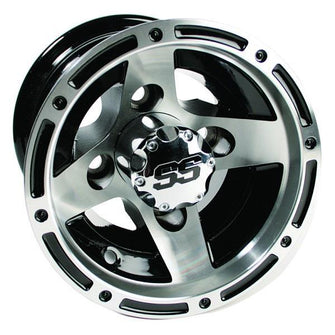 8" GTW Ranger Black with Machined Accents Wheel